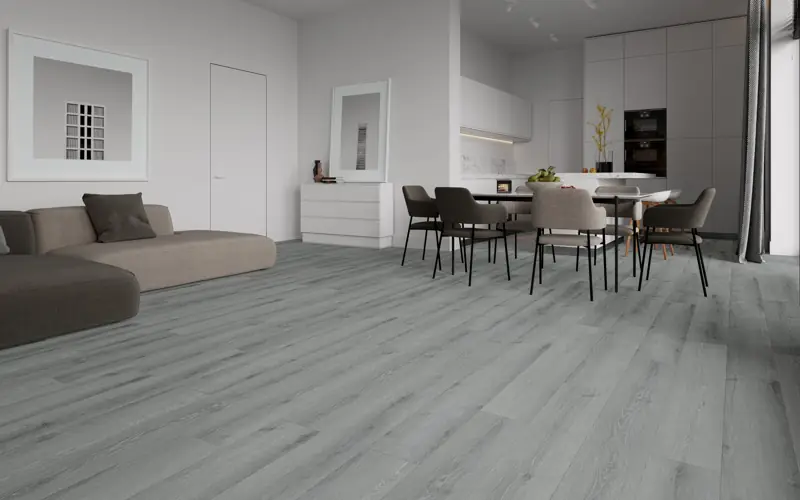 Biltmore heavy-duty vinyl plank in an open-plan space - 254 Floors wholesale