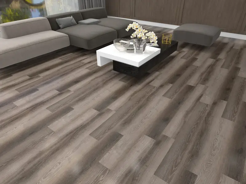 Smokey Mountain vinyl plank in a busy living area - 254 Floors Waco and Liberty Hill TX