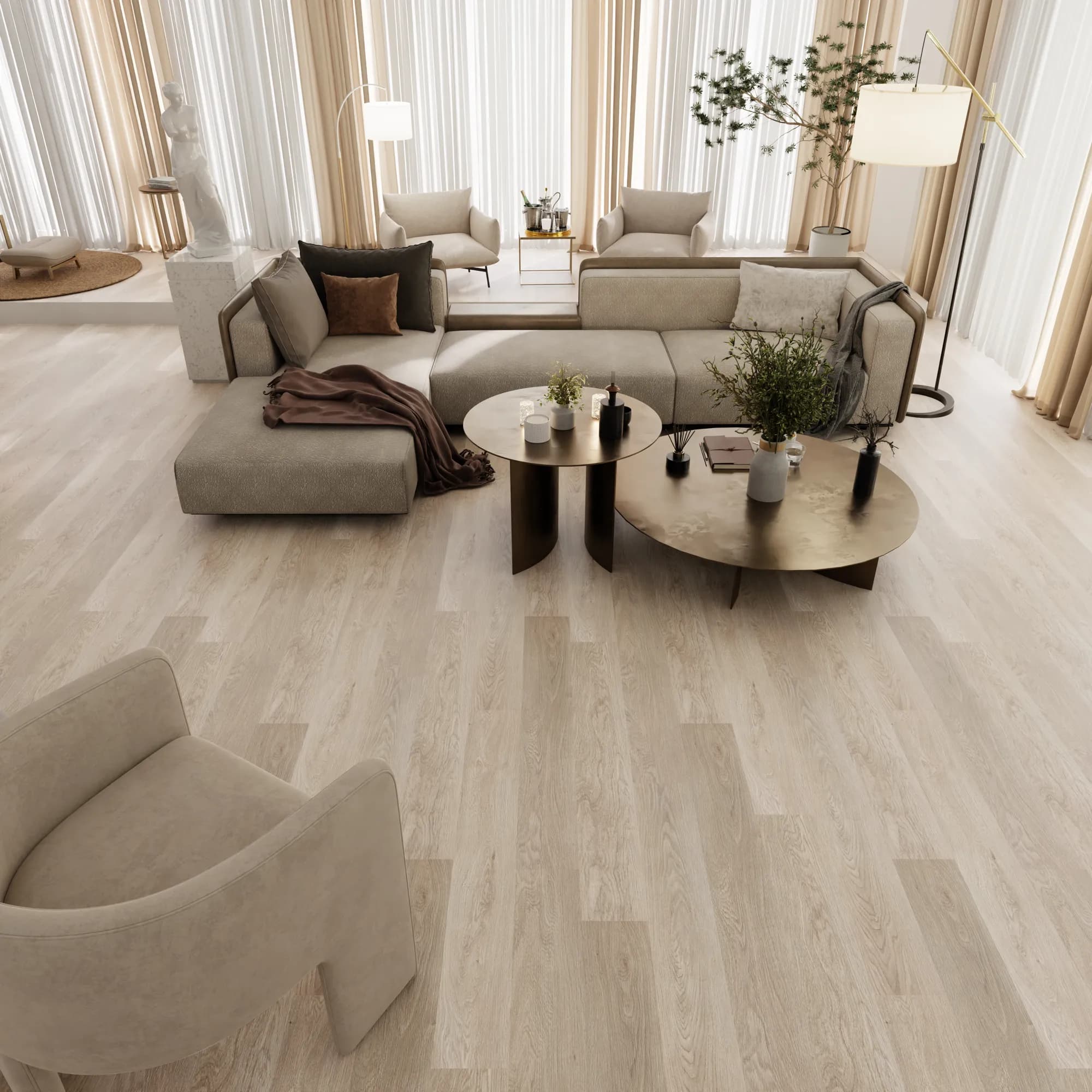Sonora Heights GlueDown Vinyl room scene - Foundations GlueDown Urban Surfaces gluedown looselay LVT vinyl plank flooring | 254 Floors Waco TX wholesale
