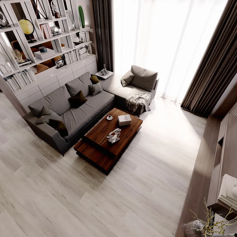 Bristol Harbor GlueDown Vinyl room scene - Studio 12 GlueDown Urban Surfaces gluedown looselay LVT vinyl plank flooring | 254 Floors Waco TX wholesale