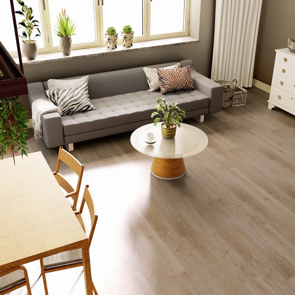 Yosemite GlueDown Vinyl room scene - Studio 12 GlueDown Urban Surfaces gluedown looselay LVT vinyl plank flooring | 254 Floors Waco TX wholesale