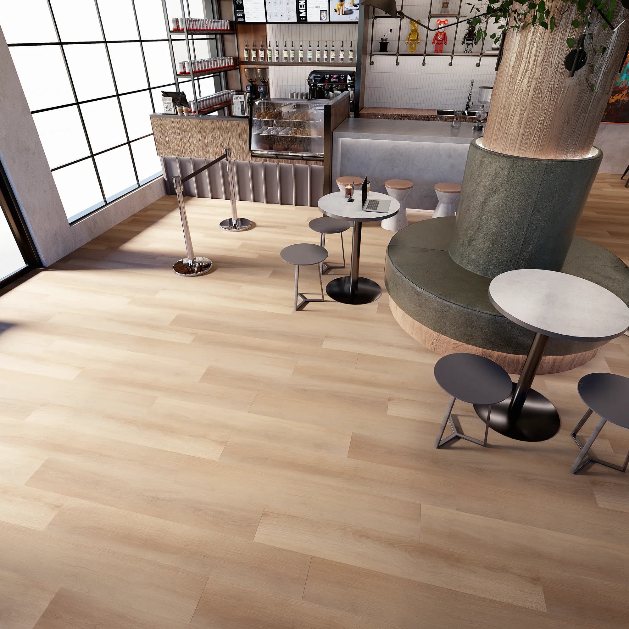 Crosby Street GlueDown Vinyl room scene - SoHo Square GlueDown Urban Surfaces gluedown looselay LVT vinyl plank flooring | 254 Floors Waco TX wholesale