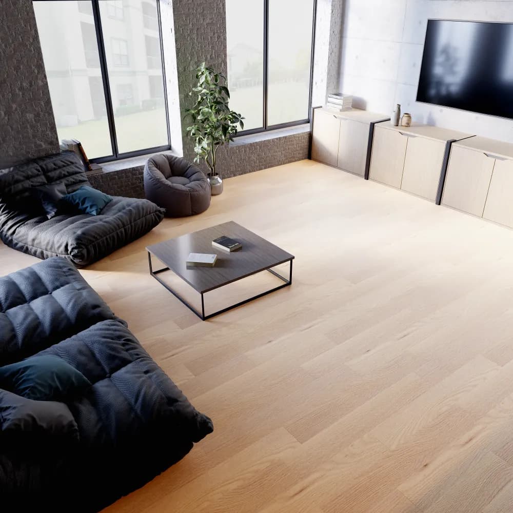 Astoria Floating Vinyl room scene - Sound-Tec Floating Urban Surfaces looselay floating LVT vinyl plank flooring | 254 Floors Waco TX wholesale