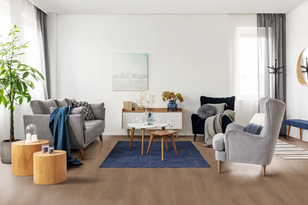 Mount Olympia Floating Vinyl room scene - Sound-Tec Plus Floating Urban Surfaces looselay floating LVT vinyl plank flooring | 254 Floors Waco TX wholesale