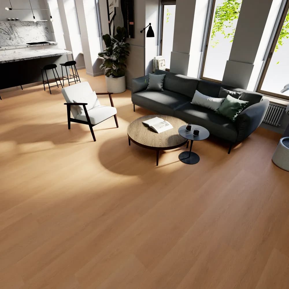 Pinnacle Grove Floating Vinyl room scene - Sound-Tec Plus Floating Urban Surfaces looselay floating LVT vinyl plank flooring | 254 Floors Waco TX wholesale