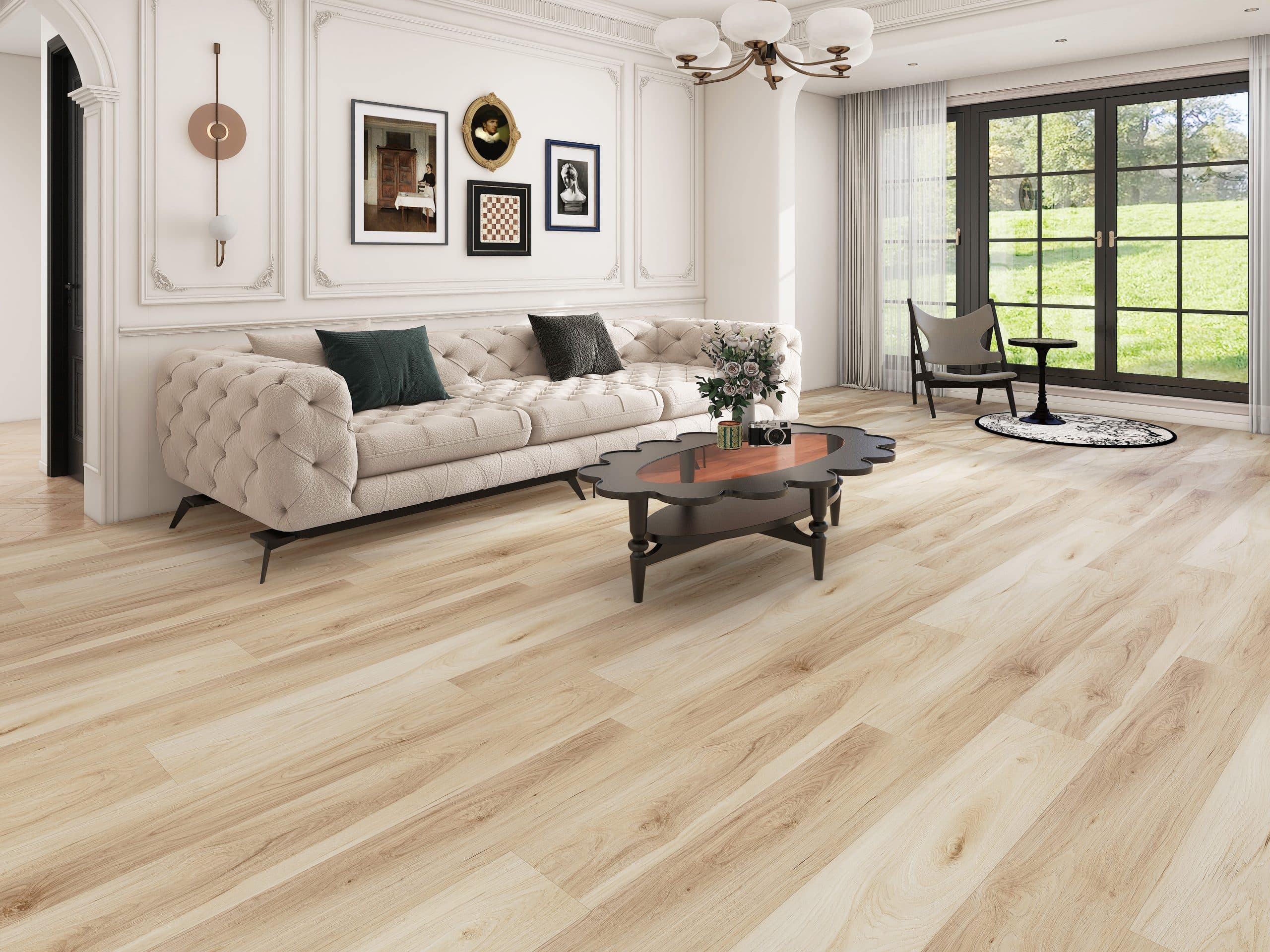 Royal Sands Premium Rigid Core Flooring room scene - HomeLike looselay floating rigid core SPC LVT vinyl plank flooring | 254 Floors Waco TX wholesale