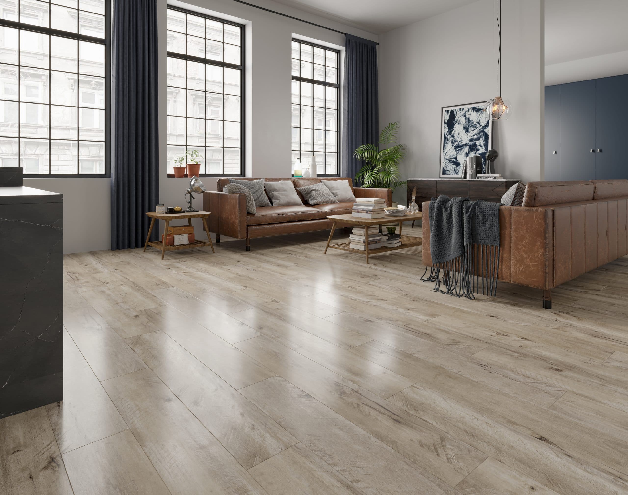 Mountain Lodge Premium Water-Resistant Laminate Flooring room scene - HomeLike looselay floating laminate rigid core SPC LVT vinyl plank flooring | 254 Floors Waco TX wholesale