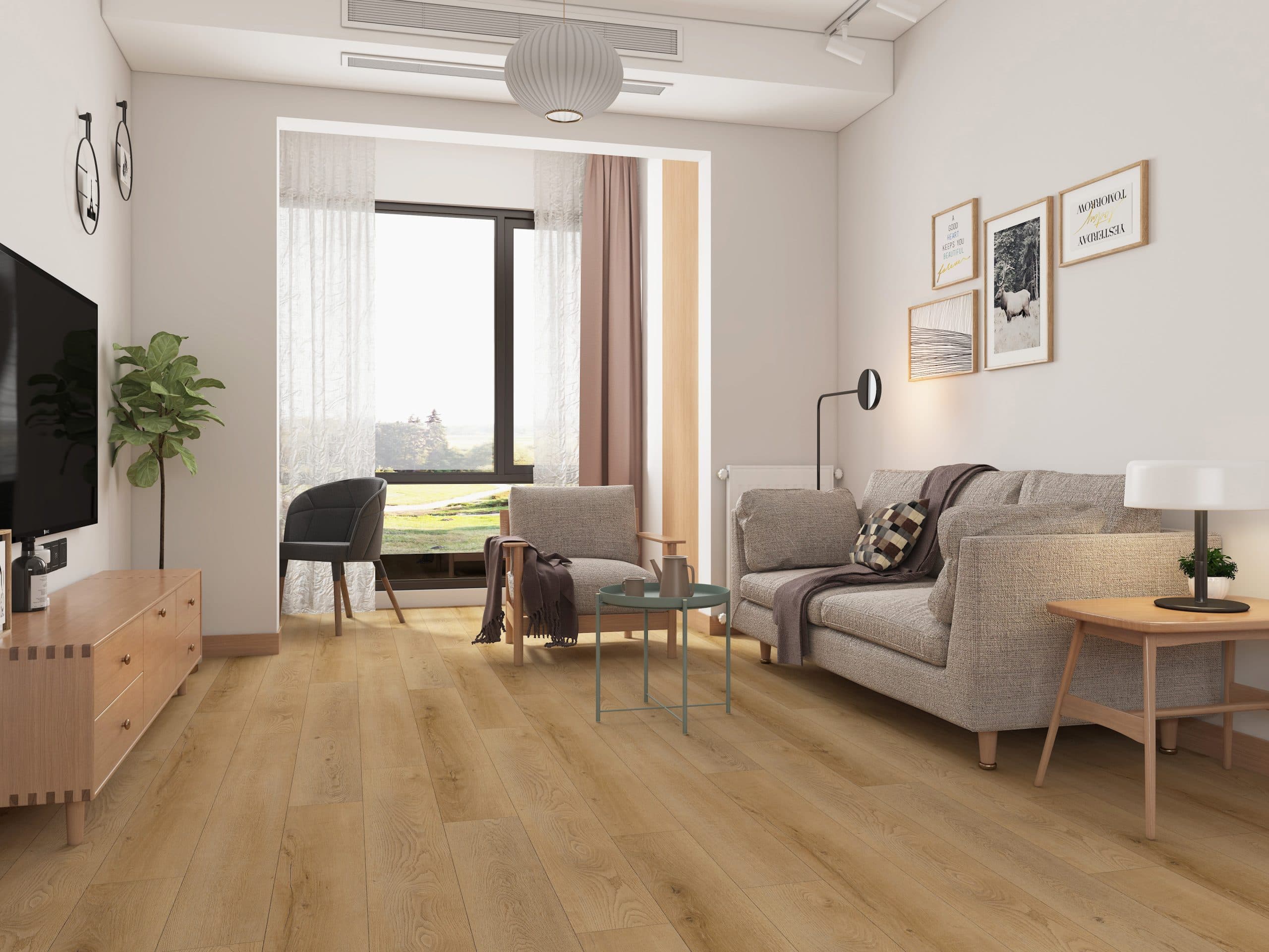 Austin Premium Rigid Core Pro Max Flooring room scene - HomeLike looselay floating rigid core SPC LVT vinyl plank flooring | 254 Floors Waco TX wholesale
