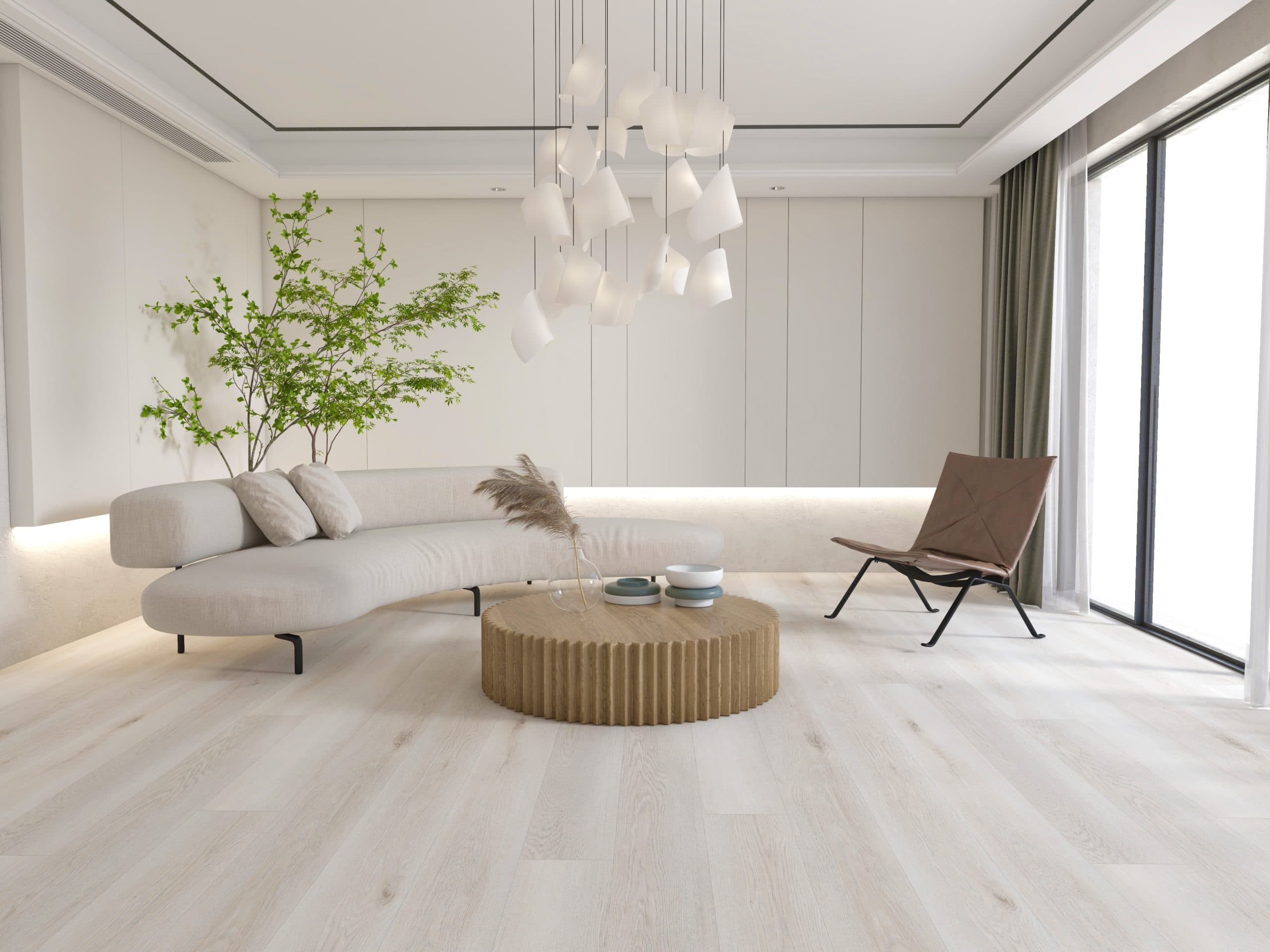Paradise Bay Rigid Core Pro Wood Grain Flooring room scene - HomeLike looselay floating rigid core SPC LVT vinyl plank flooring | 254 Floors Waco TX wholesale