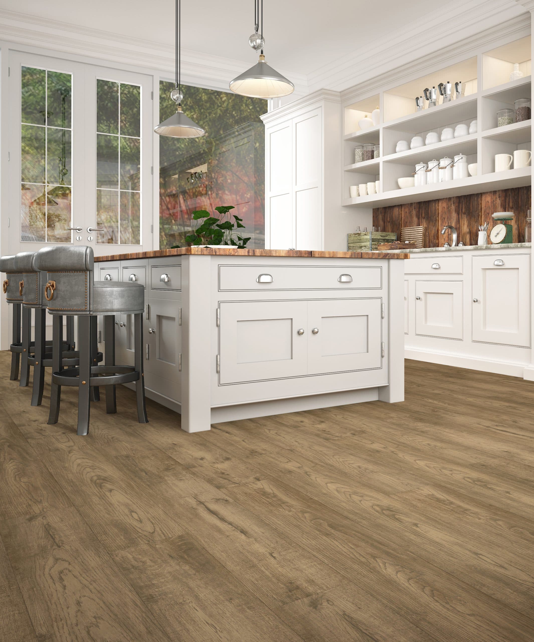 Logging Camp Select USA Rigid Core Flooring room scene - HomeLike looselay floating rigid core SPC LVT vinyl plank flooring | 254 Floors Waco TX wholesale