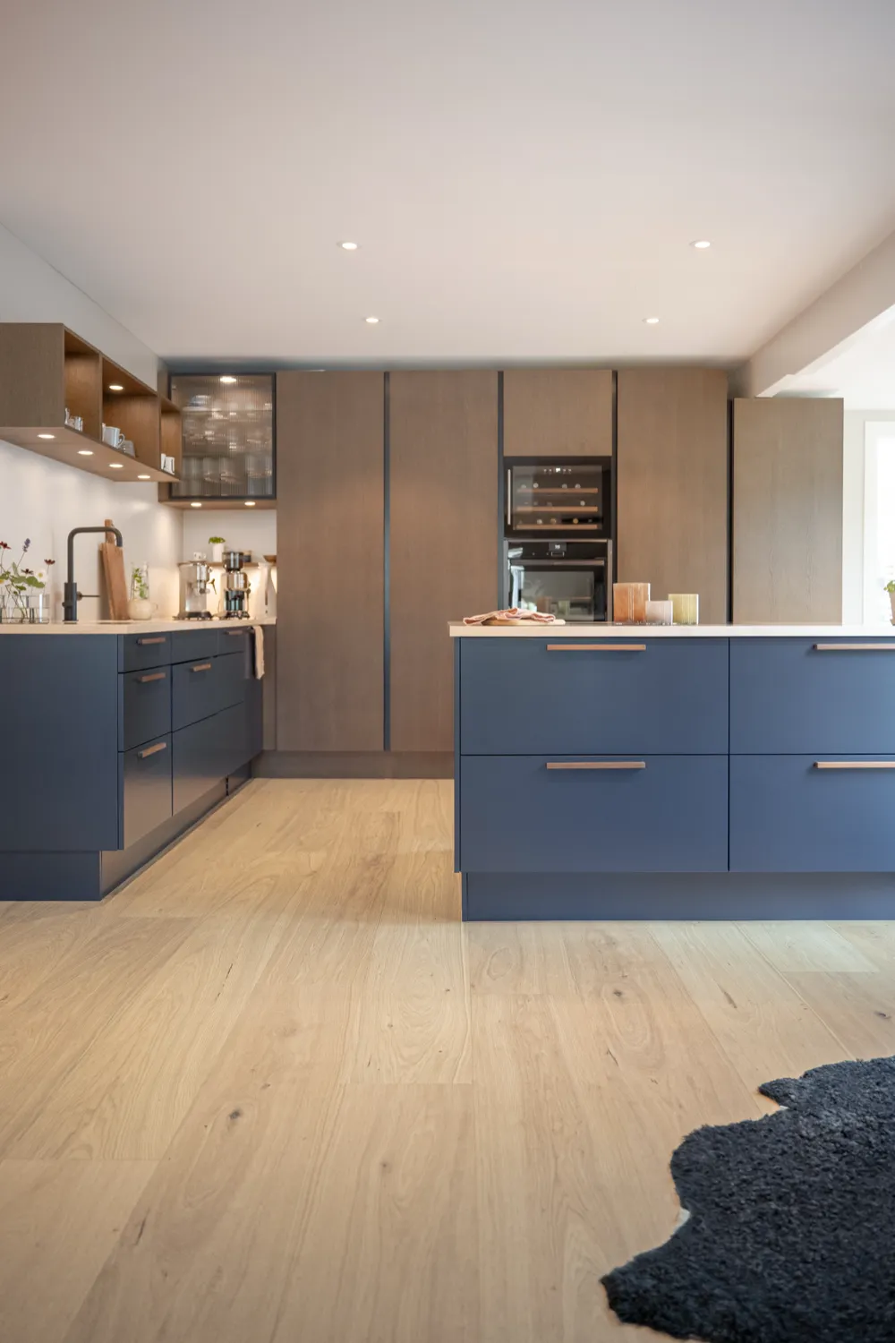 Bjelin XXL Misty White Oak Hardened Engineered Wood Flooring installed room view